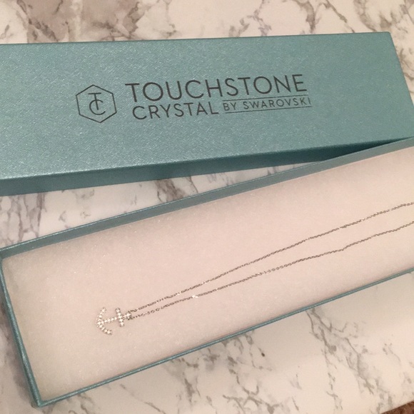 ⚓️💎TouchstoneCrystal Anchor Necklace by Swarovski - Picture 2 of 4
